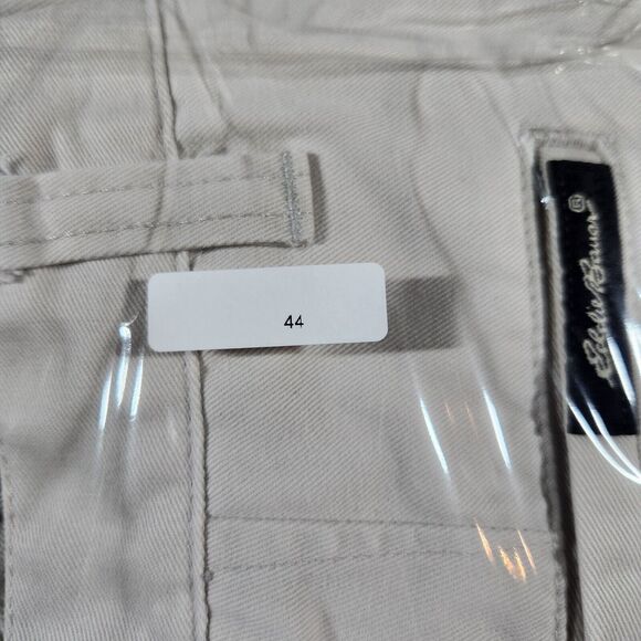 Vintage Eddie Bauer Ruston Fit Mens Dress Pants 42x32 Beige Cotton Pleated #44 - Picture 10 of 10